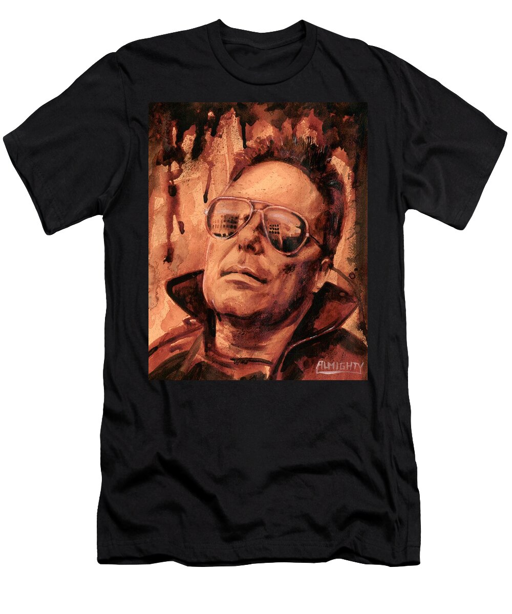 Jello Biafra T-Shirt featuring the painting Jello Biafra - 2 by Ryan Almighty