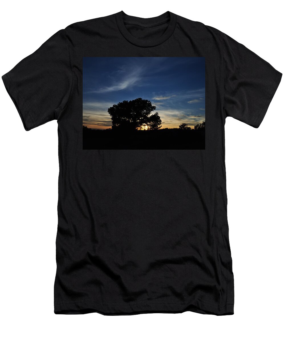 Landscape T-Shirt featuring the photograph Juniper Sunset by Julia McHugh