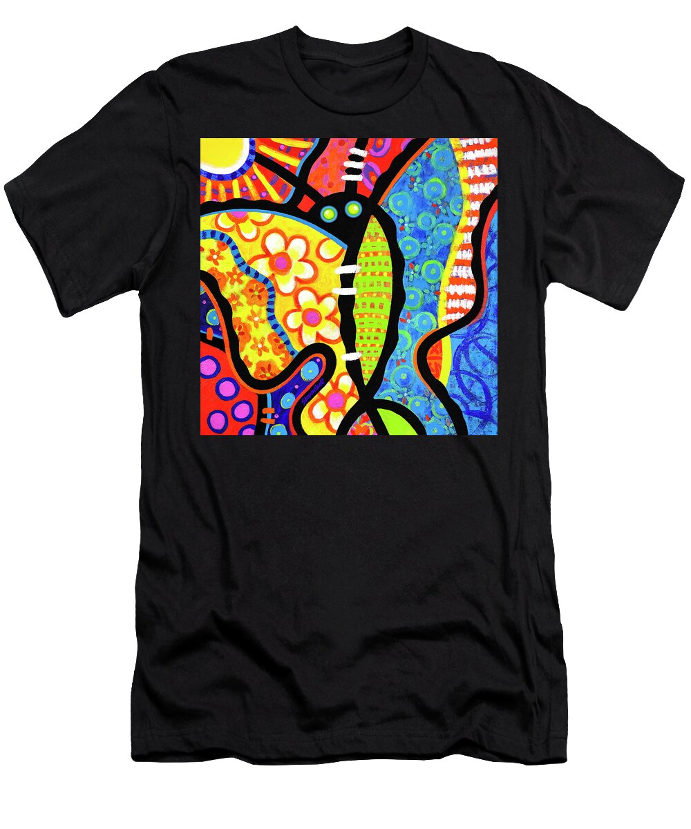 Butterfly T-Shirt featuring the painting Kaleidoscope Butterfly by Steven Scott