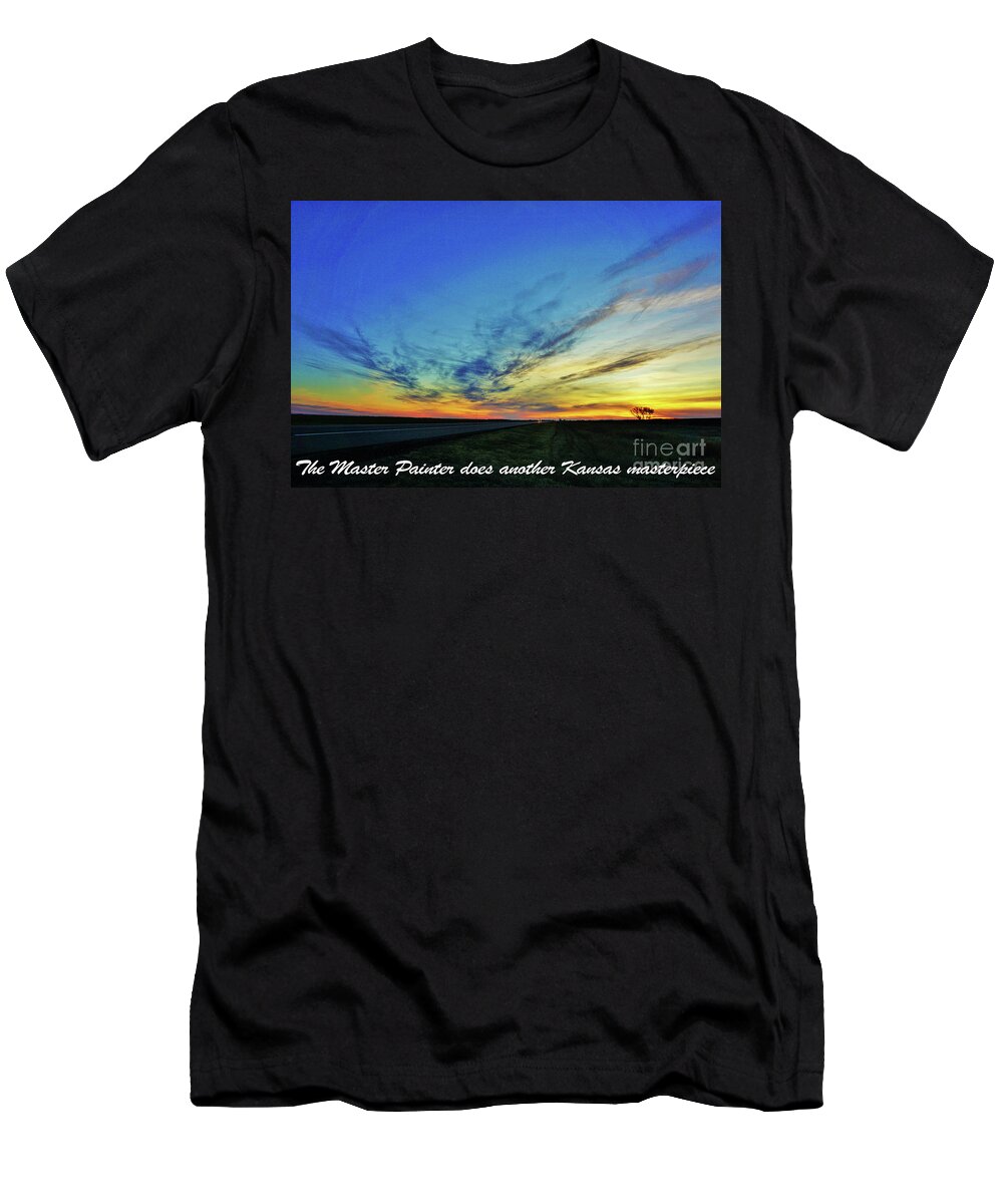Kansas T-Shirt featuring the photograph Kansas Sunrise by Merle Grenz