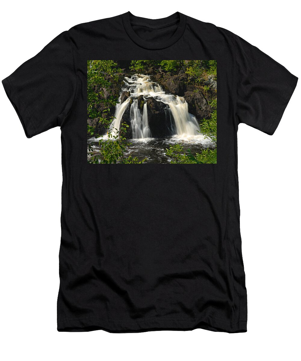 Kawishiwi Falls T-Shirt featuring the photograph Kawishiwi Falls by Larry Ricker