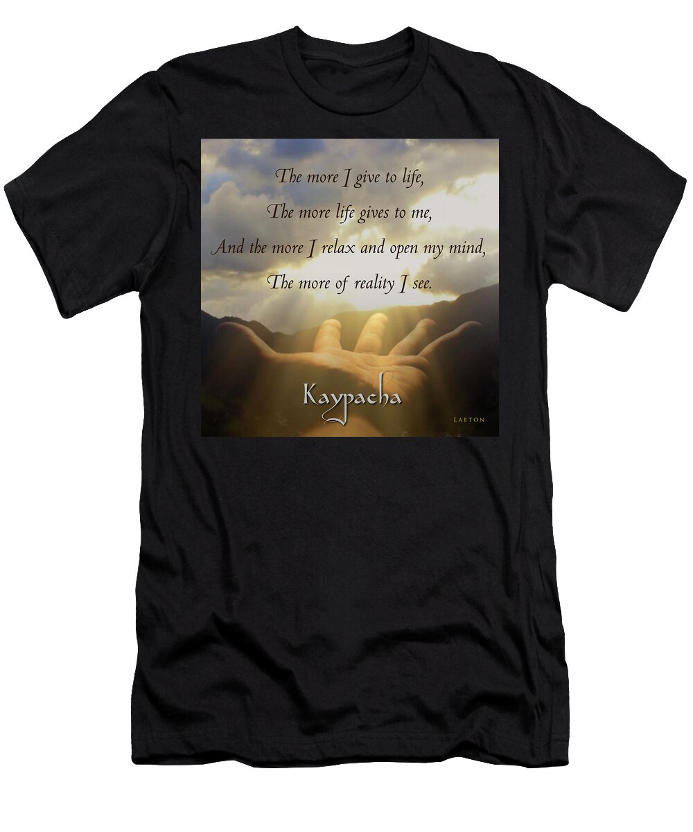 New Age T-Shirt featuring the digital art Kaypacha - July 25, 2018 by Richard Laeton