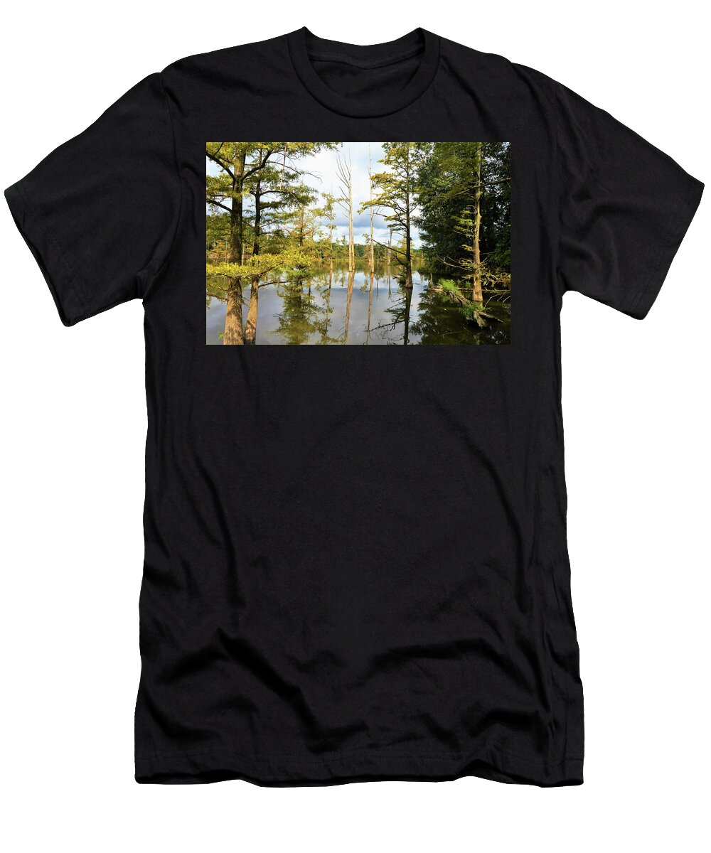 Lake T-Shirt featuring the photograph Kentucky Lake with Tupelo by Kathy Kelly