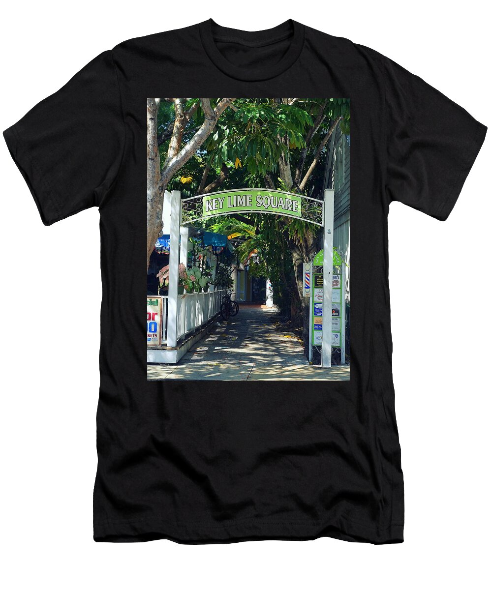Key West T-Shirt featuring the photograph Key Lime Square by Laurie Perry