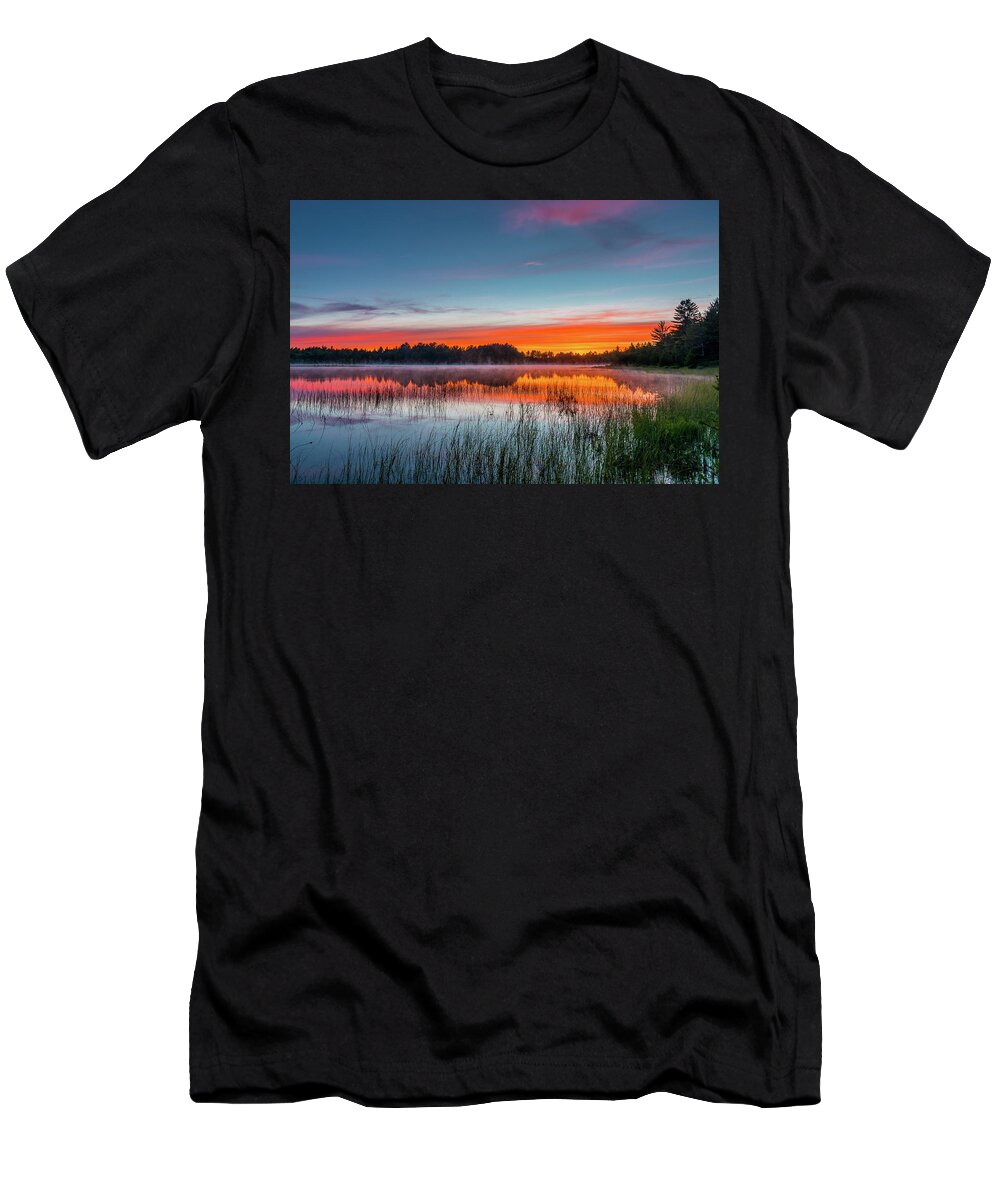 Kingston Lake T-Shirt featuring the photograph Kingston Lake Sunset by Gary McCormick