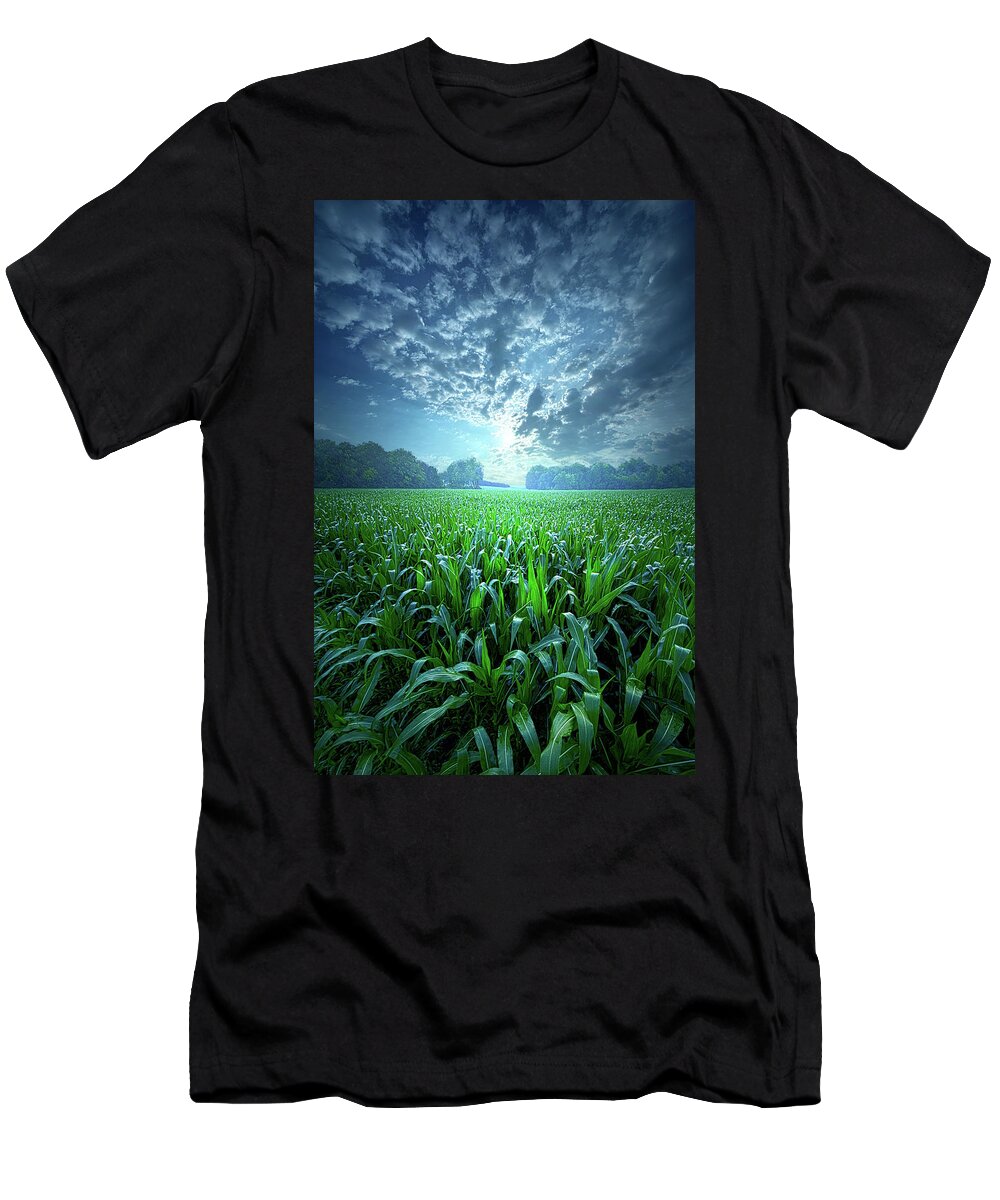 Clouds T-Shirt featuring the photograph Knee High by Phil Koch