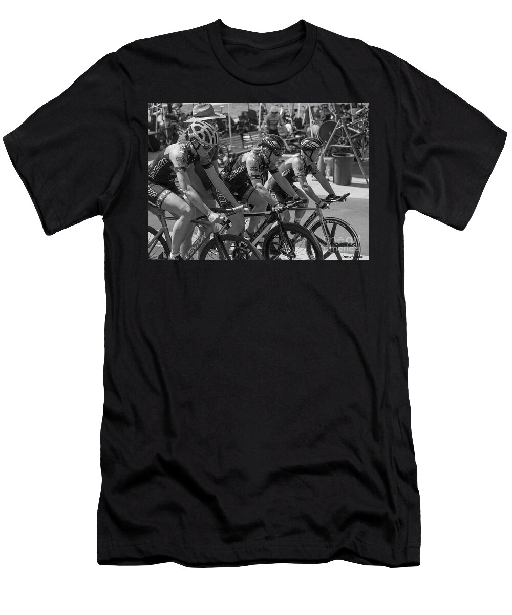 San Diego T-Shirt featuring the photograph Ladies Team Pursuit by Dusty Wynne