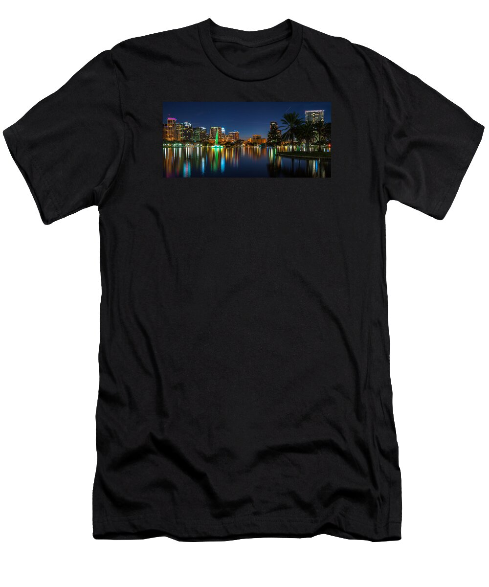 Lake T-Shirt featuring the photograph Lake Eola Orlando by David Hart