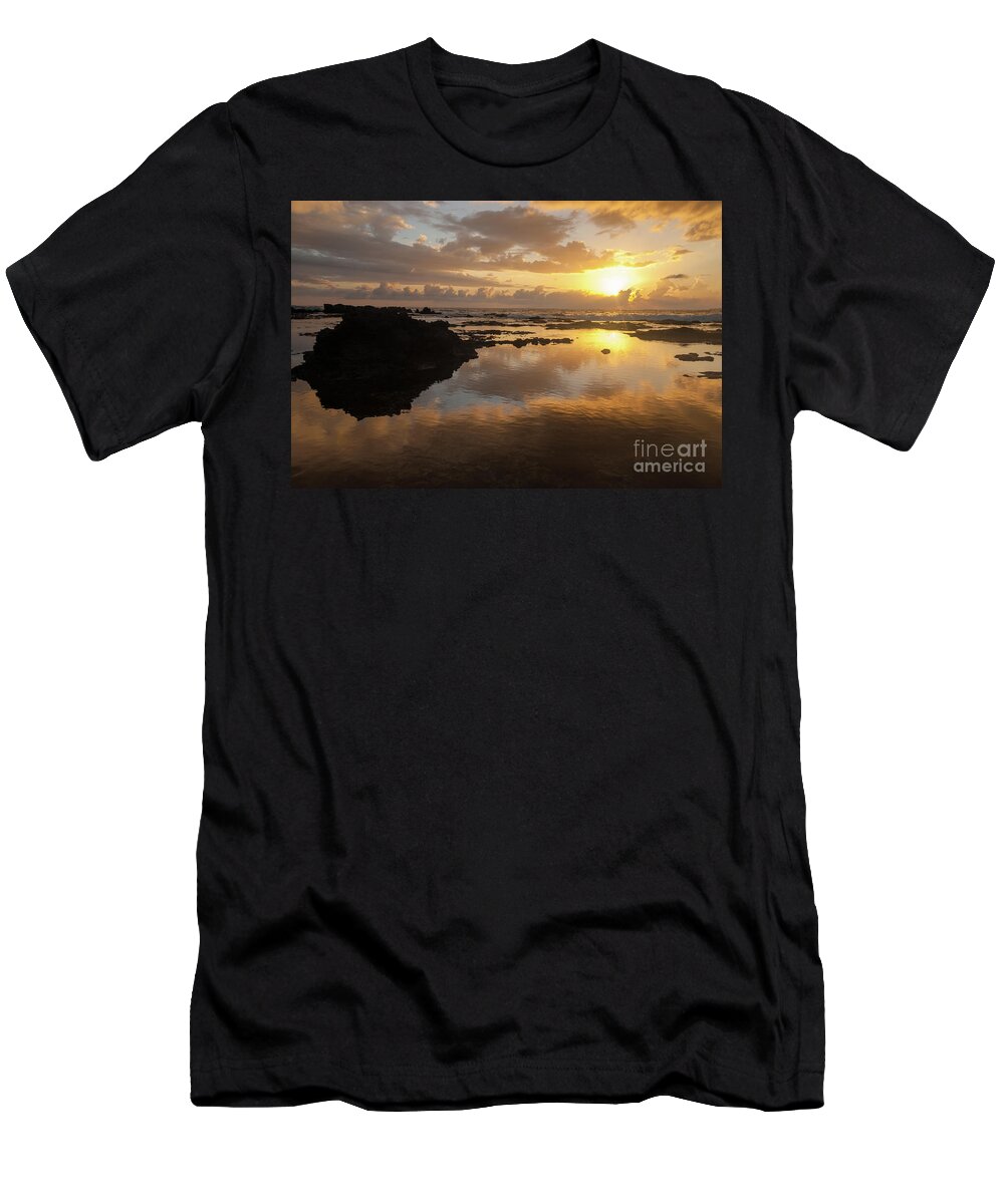 Hawaii T-Shirt featuring the photograph Lanai Sunset #1 by Paul Quinn