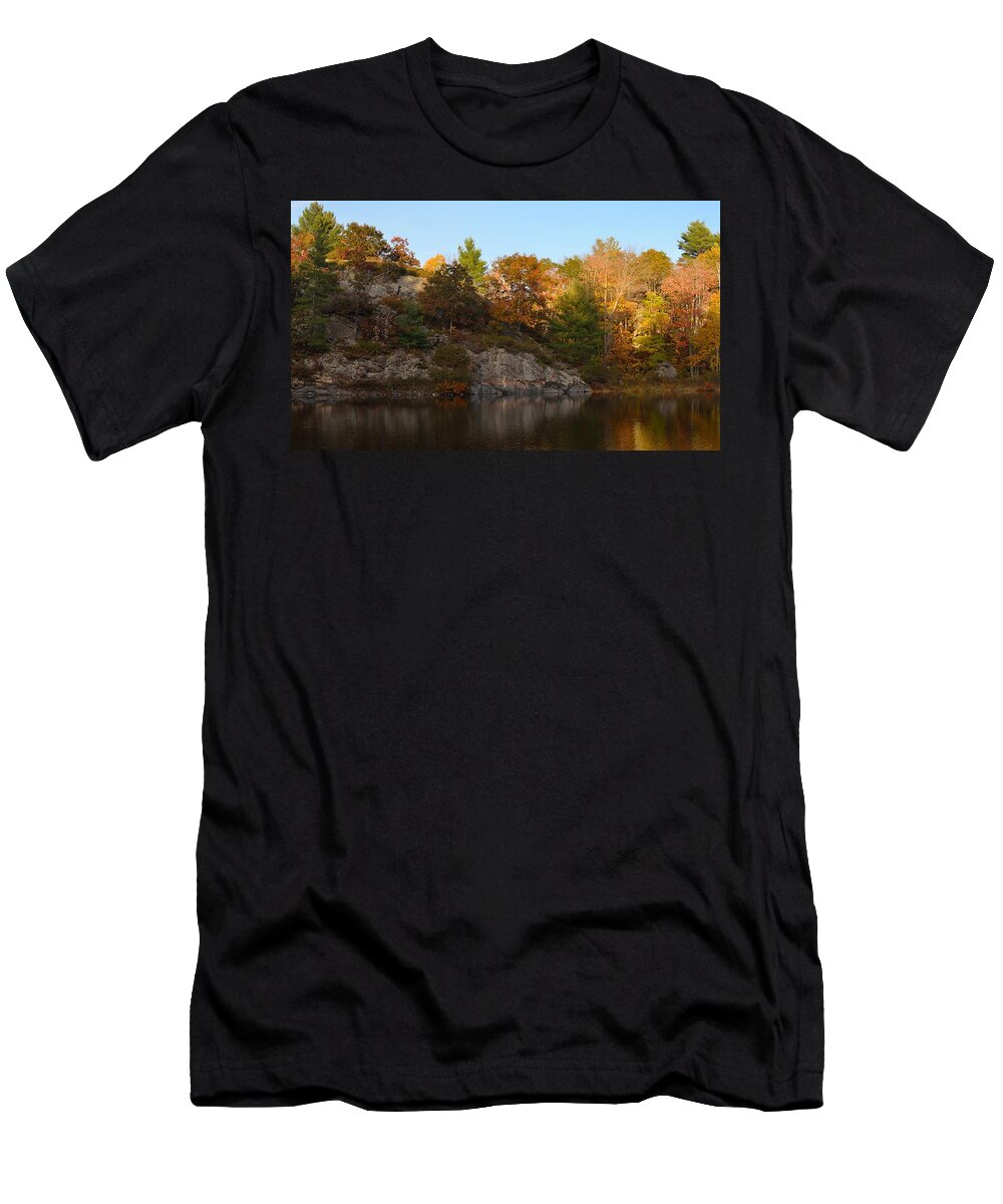 Outdoor T-Shirt featuring the photograph Late Autumn Afternoon in Muskoka by David Porteus