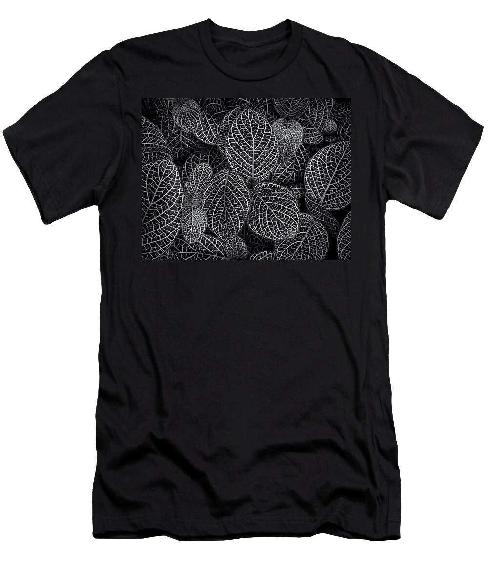 Leafy T-Shirt featuring the photograph Leaf Pattern by Wayne Sherriff
