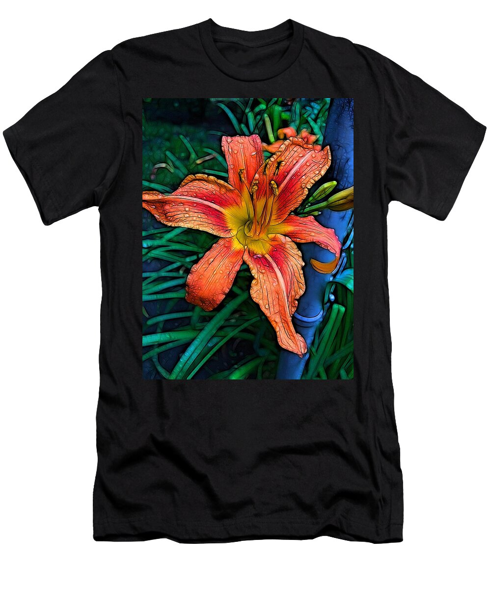 Flowers T-Shirt featuring the photograph Lily Bold by Nick Heap