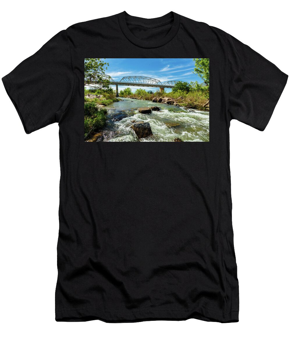 Highway 71 T-Shirt featuring the photograph Llano River by Raul Rodriguez