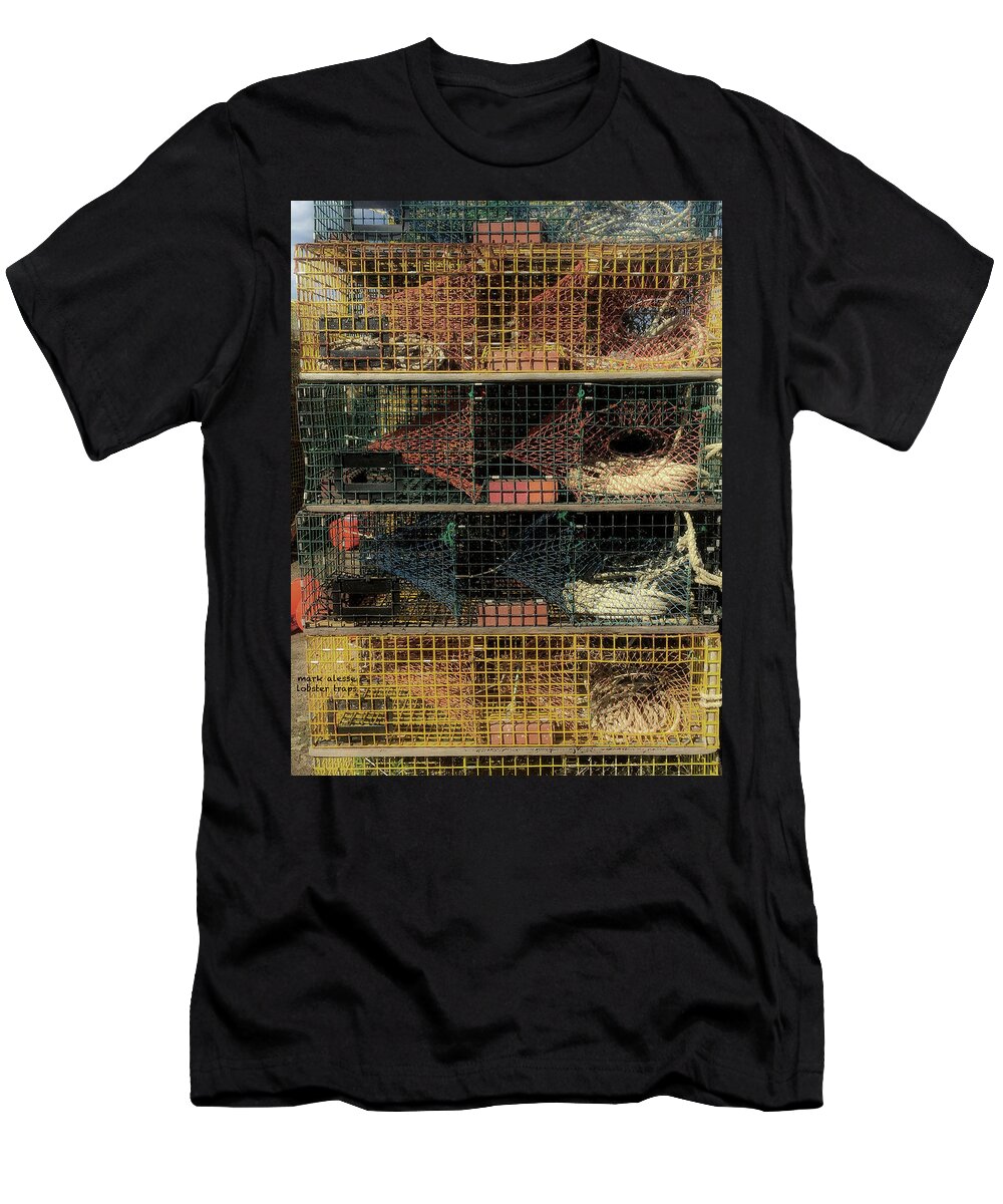 Lobster Traps T-Shirt featuring the photograph Lobster Traps by Mark Alesse
