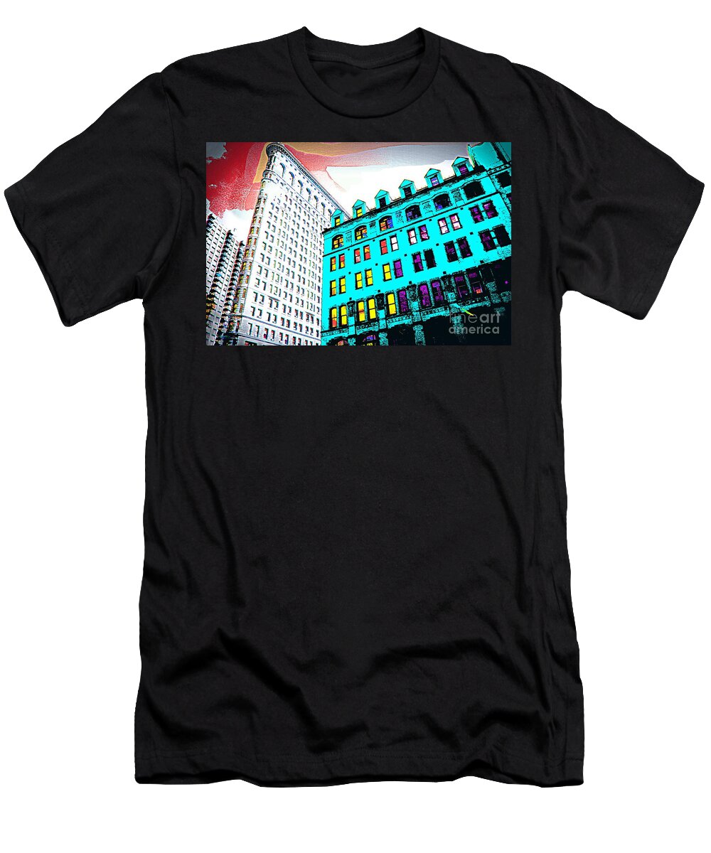 Building T-Shirt featuring the photograph Looking Up by Julie Lueders 