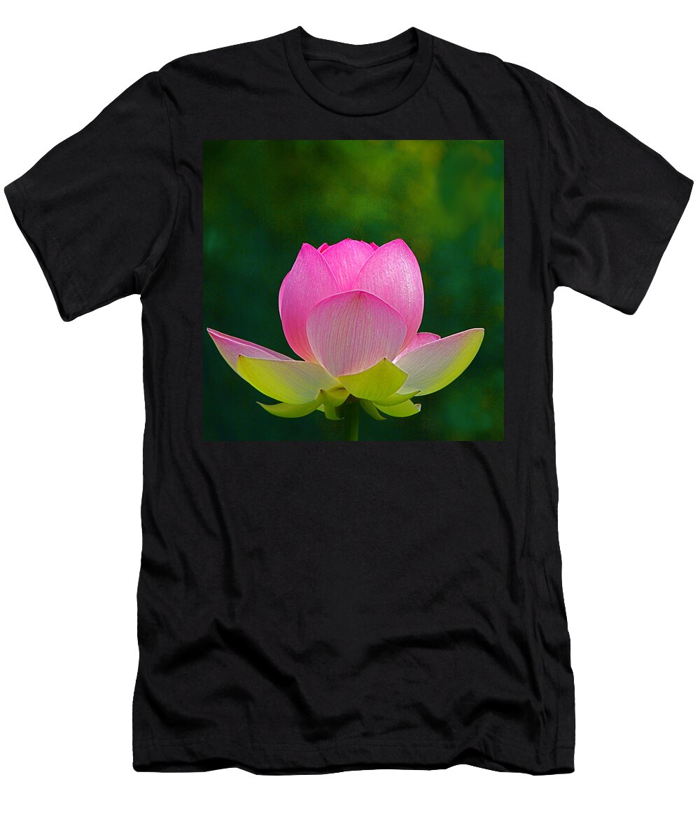 Flower T-Shirt featuring the photograph Lotus Blossom 842010 by Byron Varvarigos