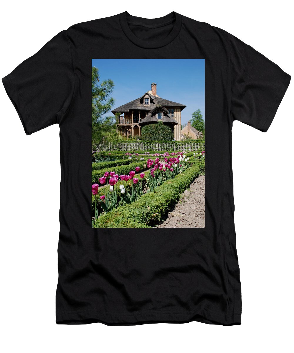 Cottage T-Shirt featuring the photograph Lovely Garden and Cottage by Jennifer Ancker