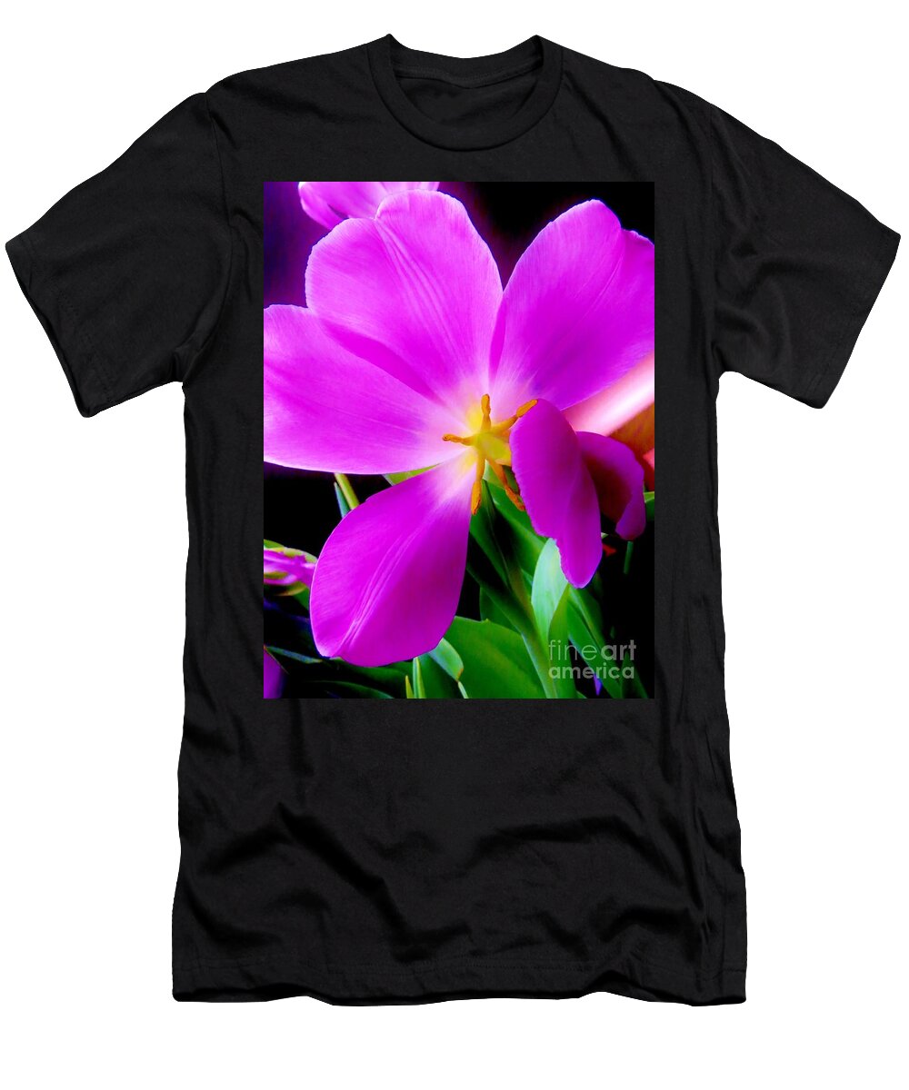 Tulip T-Shirt featuring the photograph Luminous Tulips by Tim Townsend