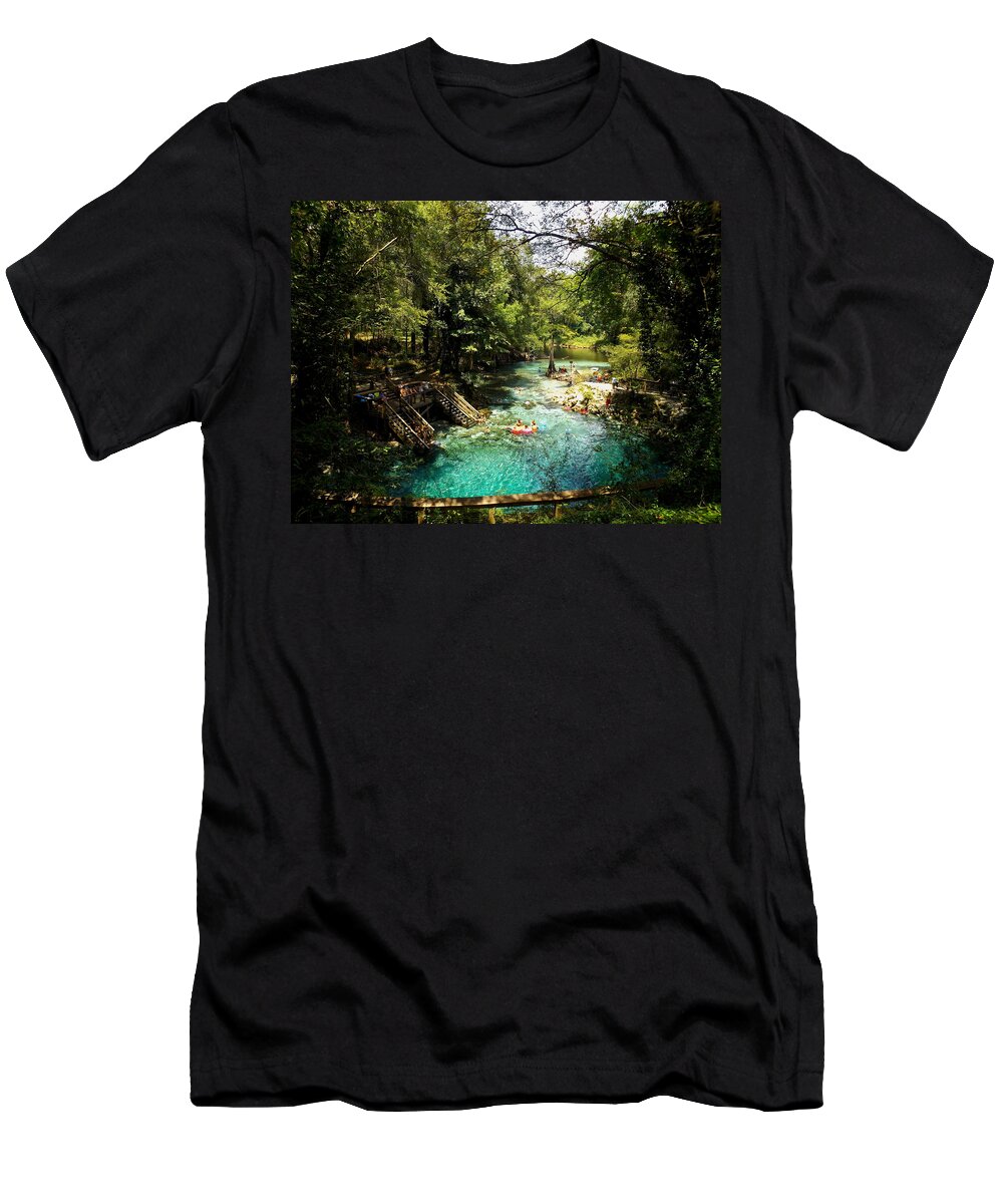 Spring T-Shirt featuring the photograph Madison from the high bank by Julie Pappas
