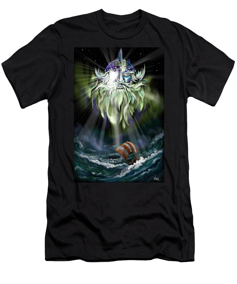 Maelstrom T-Shirt featuring the digital art Maelstrom by Norman Klein