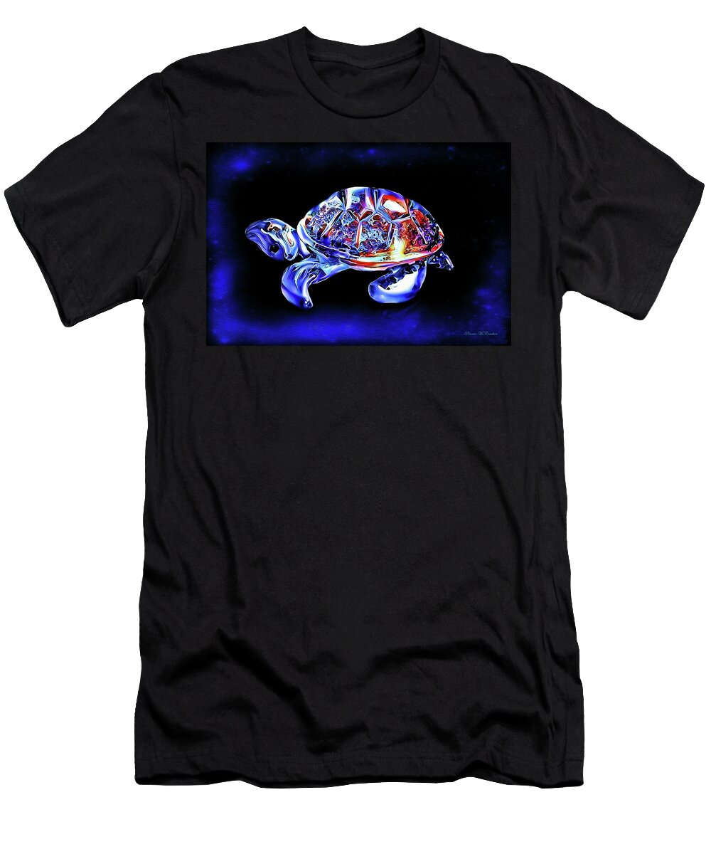 Magic Turtle T-Shirt featuring the digital art Magic Turtle by Pennie McCracken