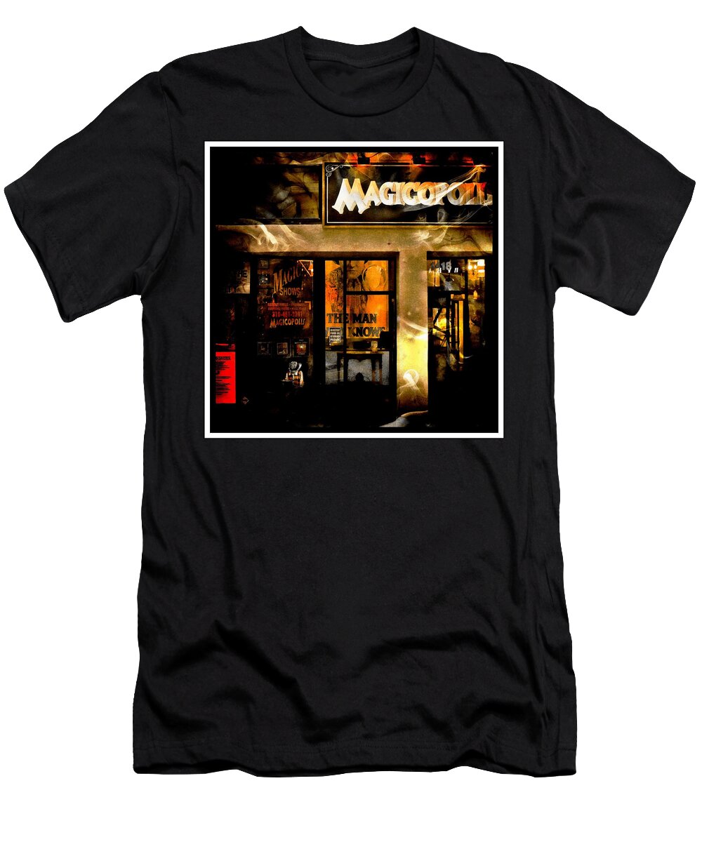 Magicopolis T-Shirt featuring the photograph Magicopolis Window by Michael Hope