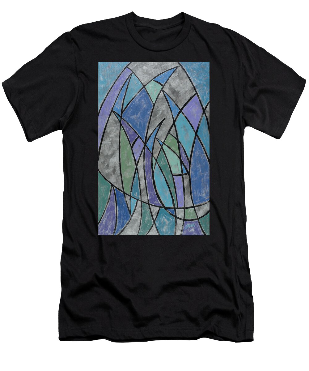 Manhattan T-Shirt featuring the painting Manhattan by Darin Jones