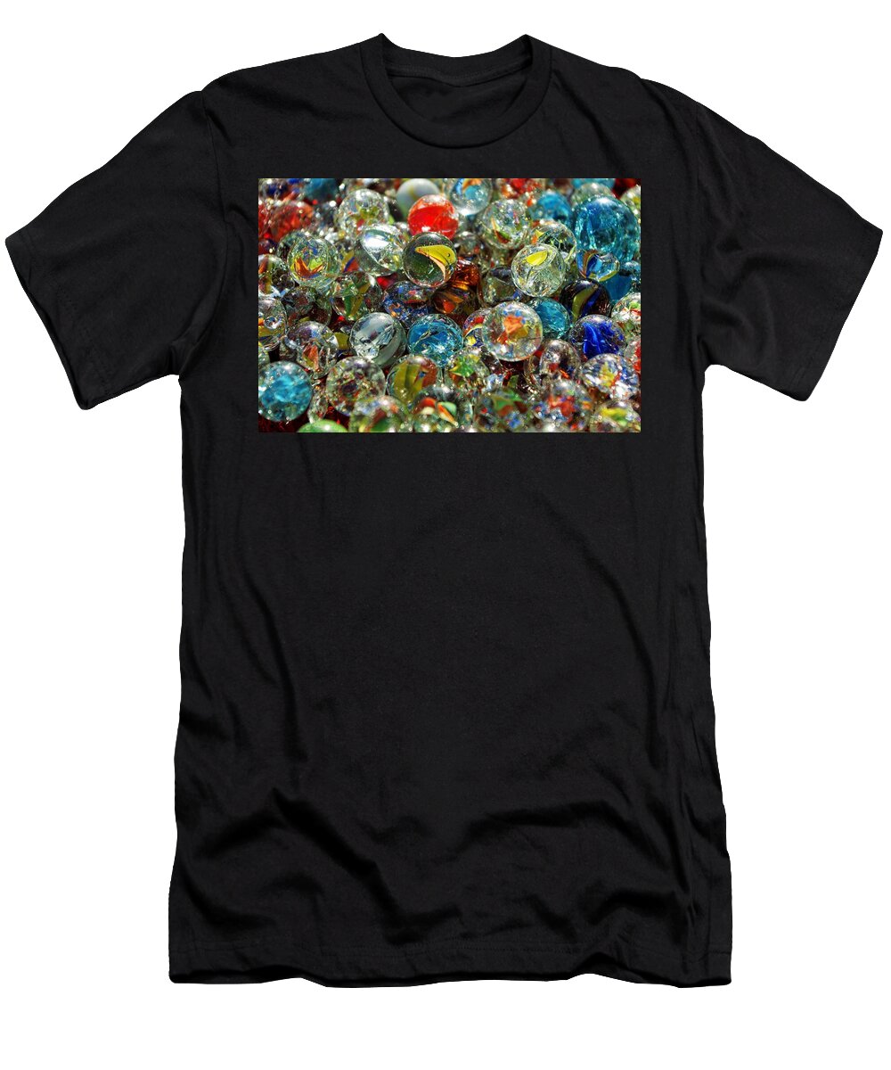 Glass T-Shirt featuring the photograph Marbles by Stoney Lawrentz