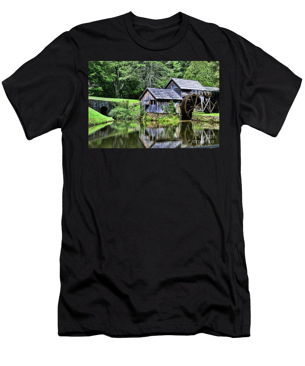 Paul Ward T-Shirt featuring the photograph Marby Mill 3 by Paul Ward