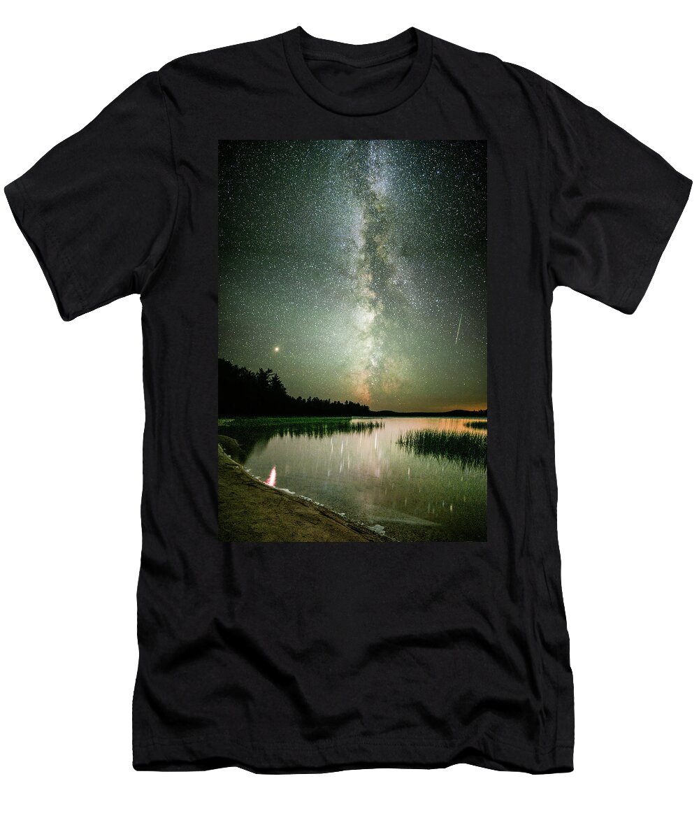 Night T-Shirt featuring the photograph Mars Over Sabao by Brent L Ander