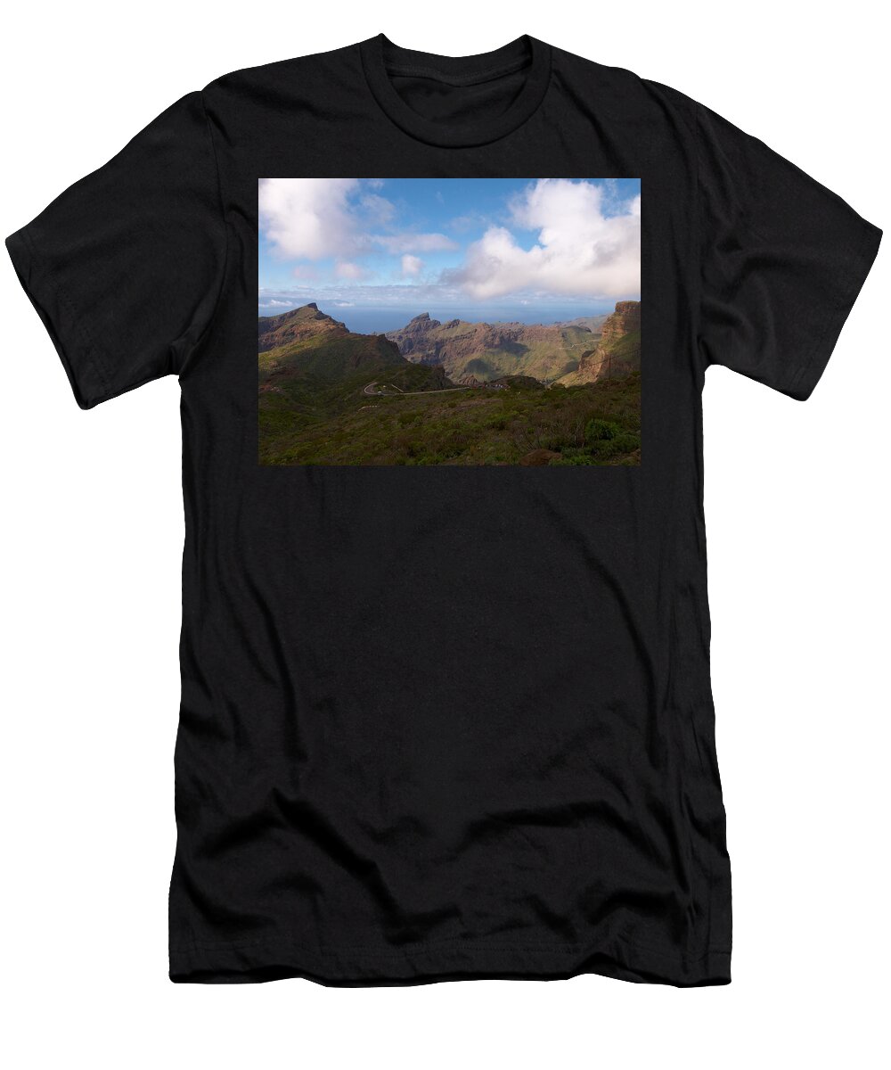 Landscape T-Shirt featuring the photograph Masca Valley and Parque Rural de Teno by Jouko Lehto