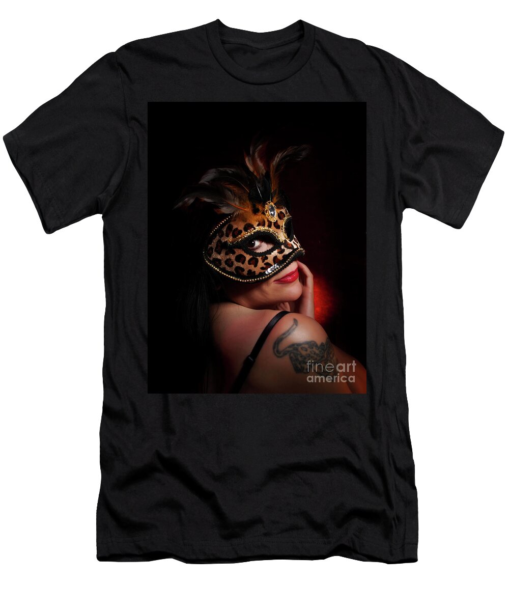 Dorothy Lee Photography. Photography T-Shirt featuring the photograph Masquerade Smile by Dorothy Lee