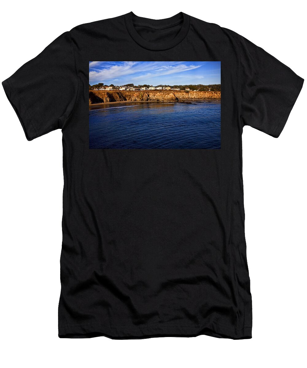 Mendocino T-Shirt featuring the photograph Mendocino Coastal Town by Garry Gay