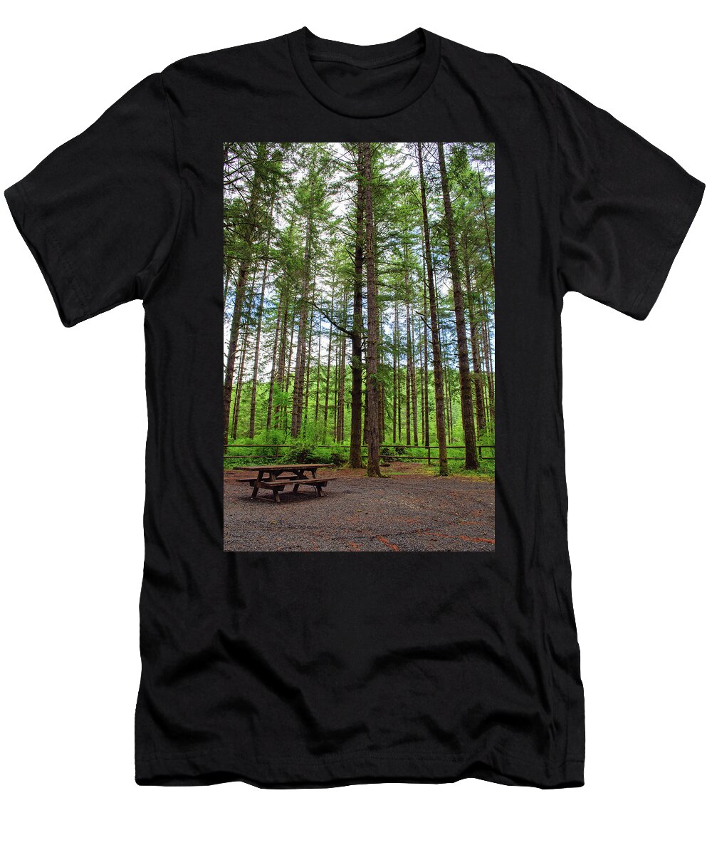 Capital Forest T-Shirt featuring the photograph Middle Waddle Campground by Tikvah's Hope