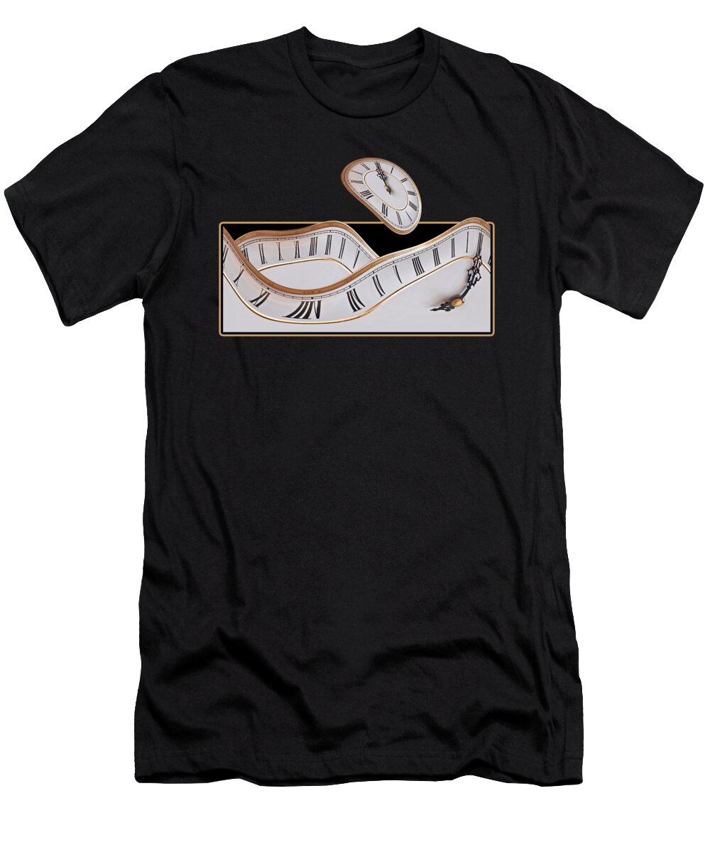 Clock T-Shirt featuring the photograph Midnight Hallucinations by Gill Billington