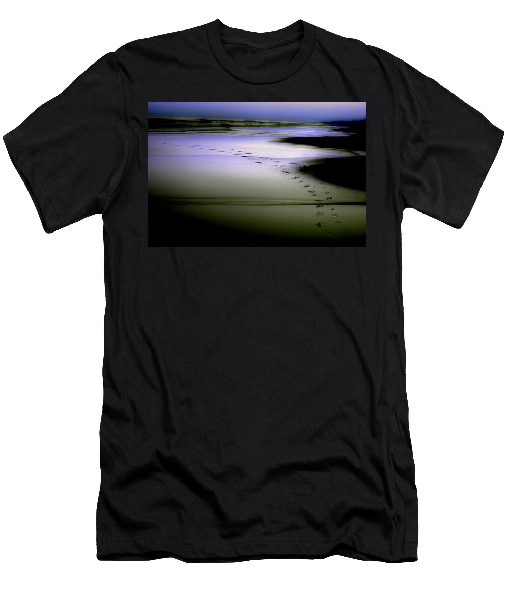 Ocean T-Shirt featuring the photograph Midnight Swim by Gray Artus