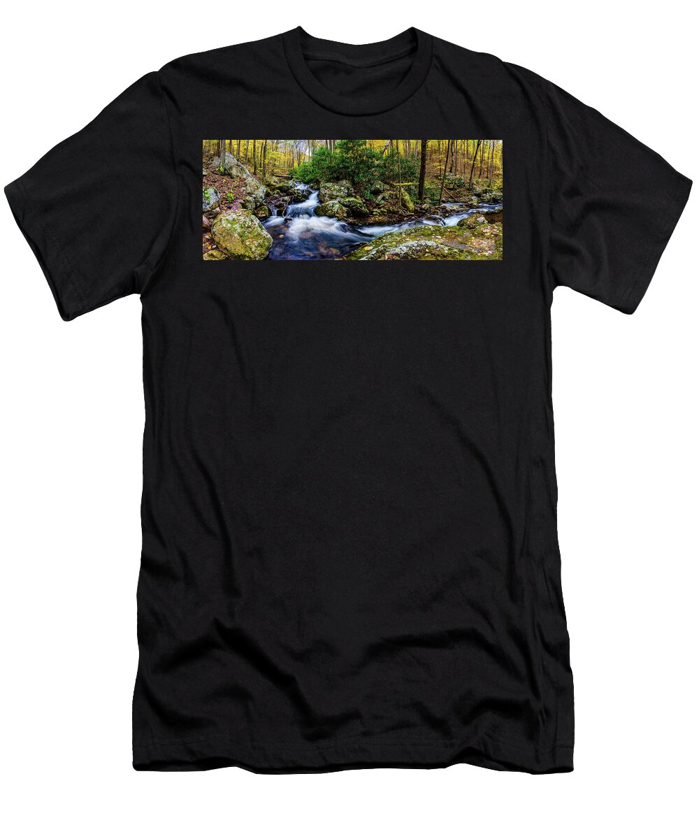 Landscape T-Shirt featuring the photograph Mill Creek in Fall #4 by Joe Shrader