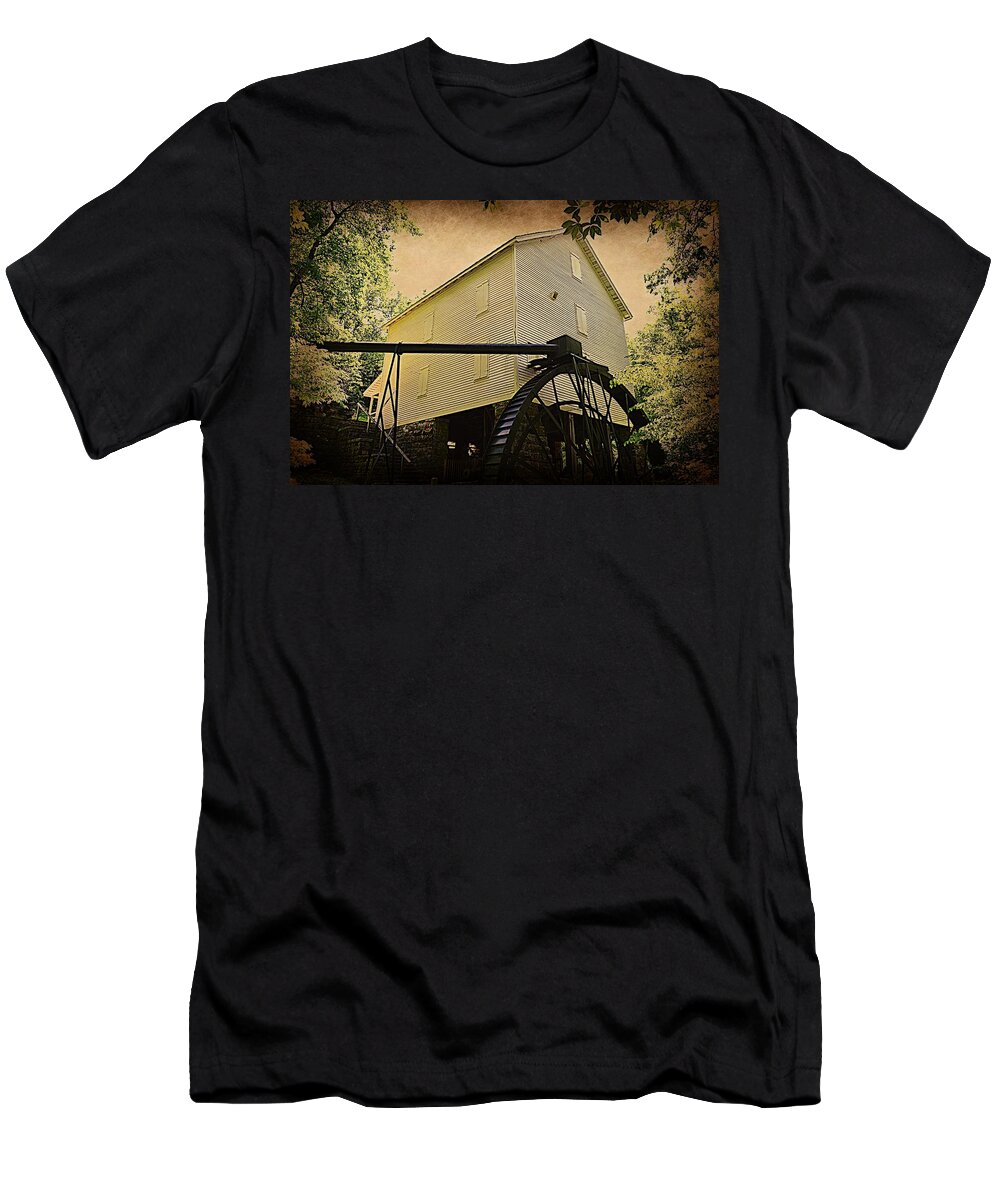  T-Shirt featuring the photograph Mill Springs GristMill, Monticello, KentuckY by Stacie Siemsen
