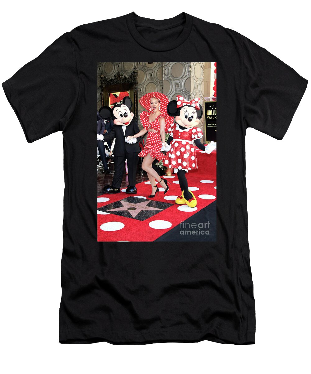 Mickey Mouse T-Shirt featuring the photograph Minnie Mouse is honored with a star by Nina Prommer