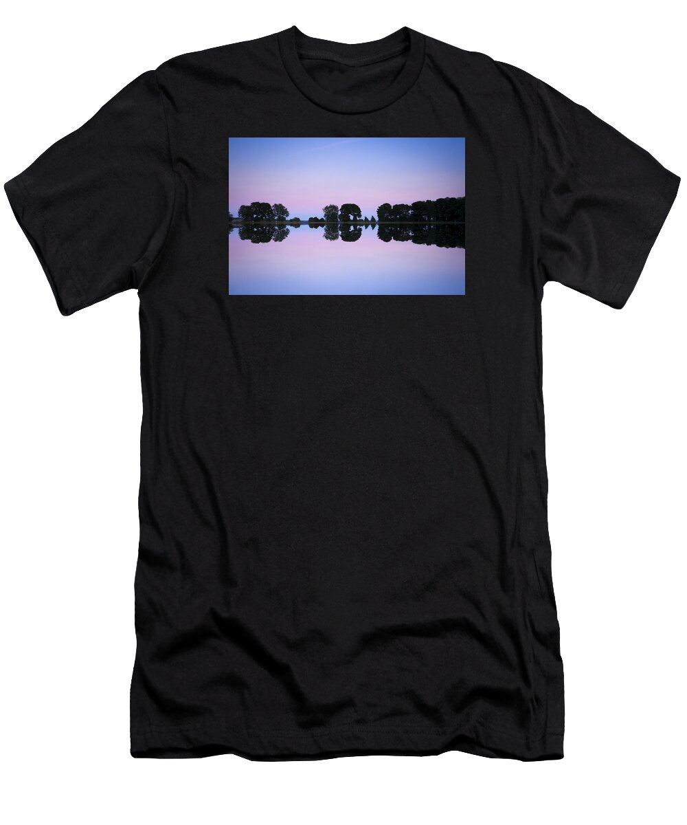 Evening T-Shirt featuring the photograph Mirror image by Chris Smith
