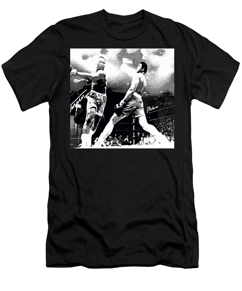 Mohamed Ali T-Shirt featuring the photograph Mohamed Ali Float Like A Butterfly by Saundra Myles