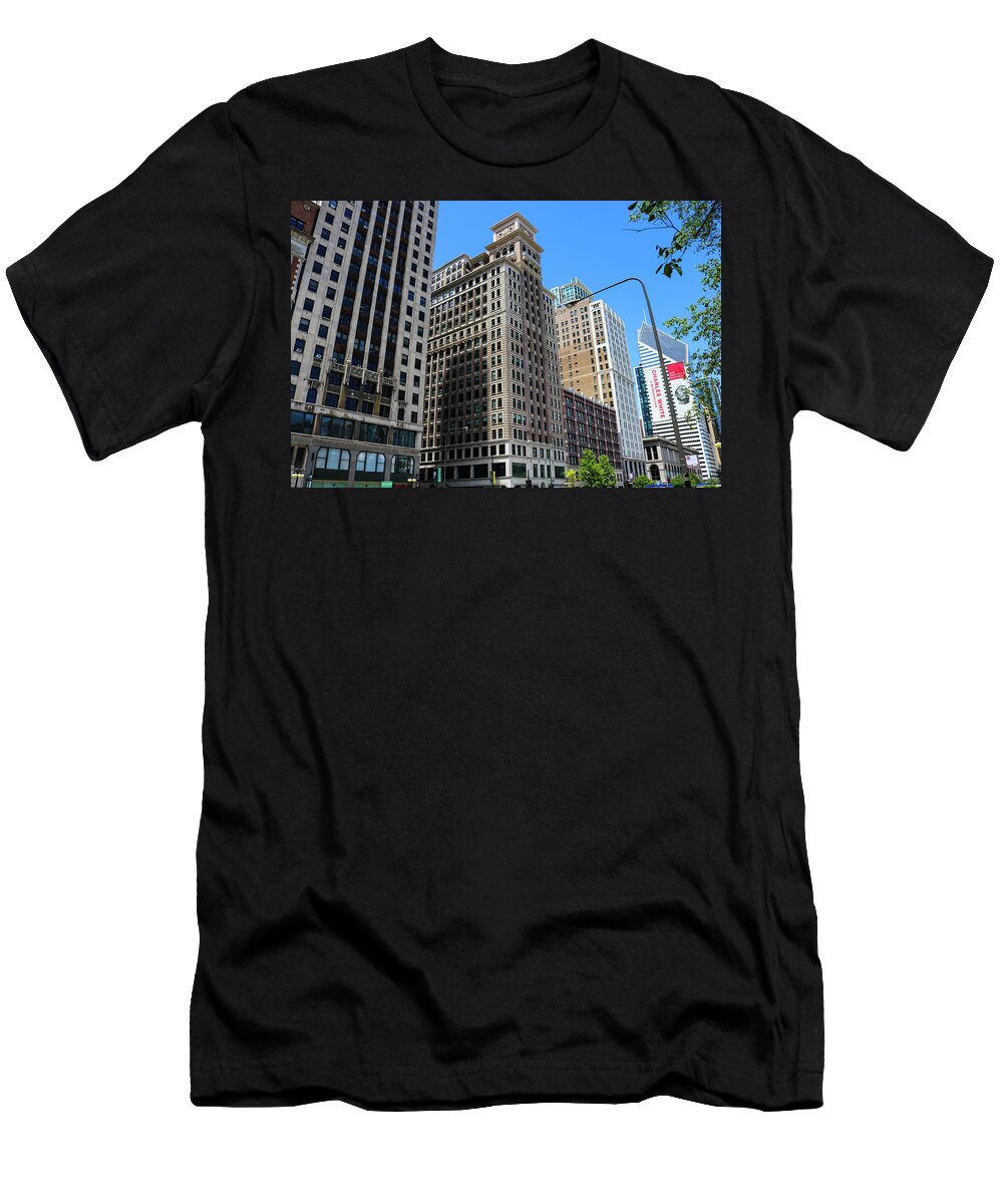 Montgomery Ward Building T-Shirt featuring the photograph Montgomery Ward Building by Britten Adams