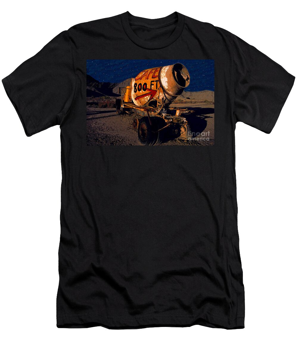 Moonlight T-Shirt featuring the painting Moonlight Cafe by David Lee Thompson