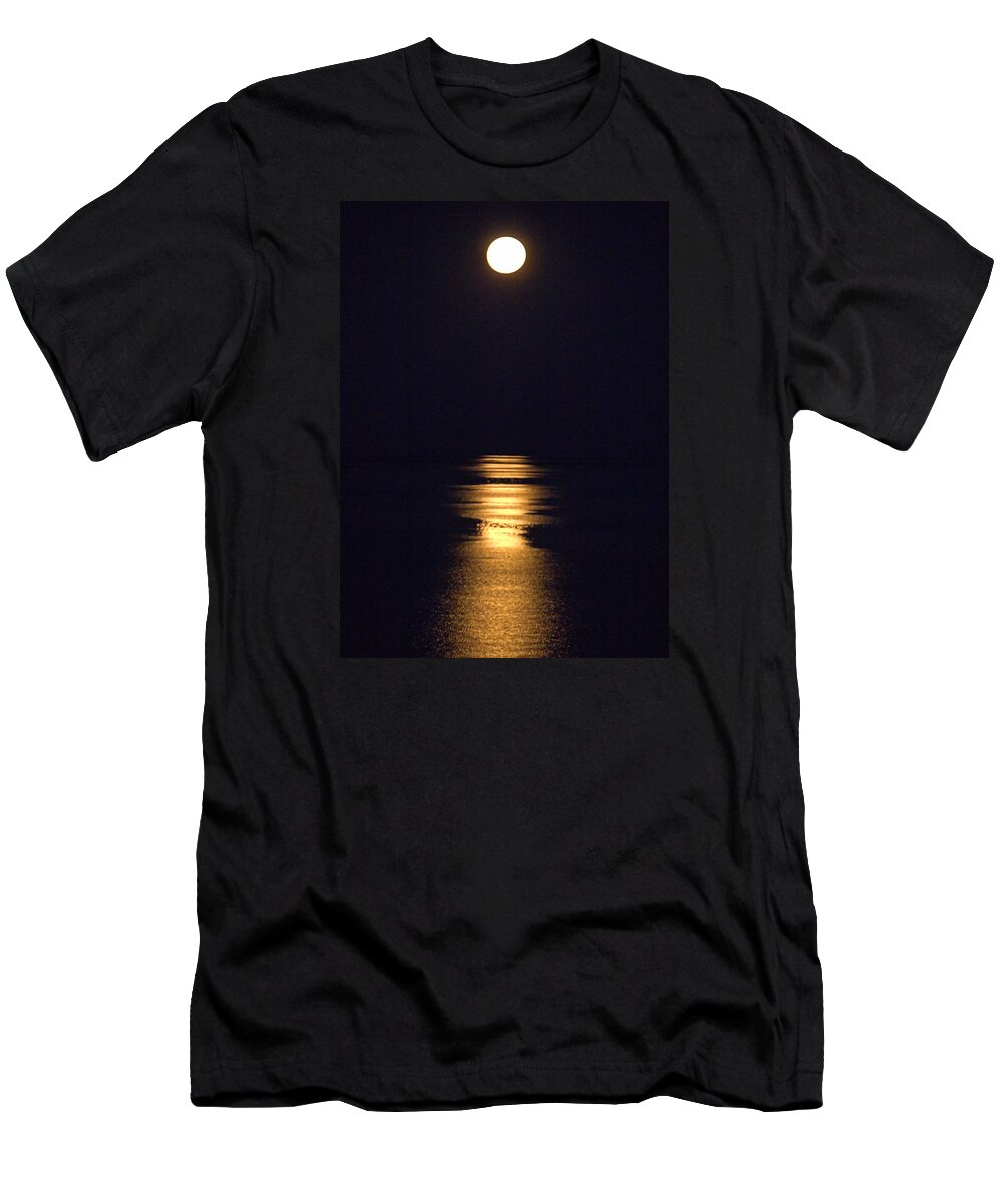 Moonstruck T-Shirt featuring the photograph Moonstruck by Newwwman
