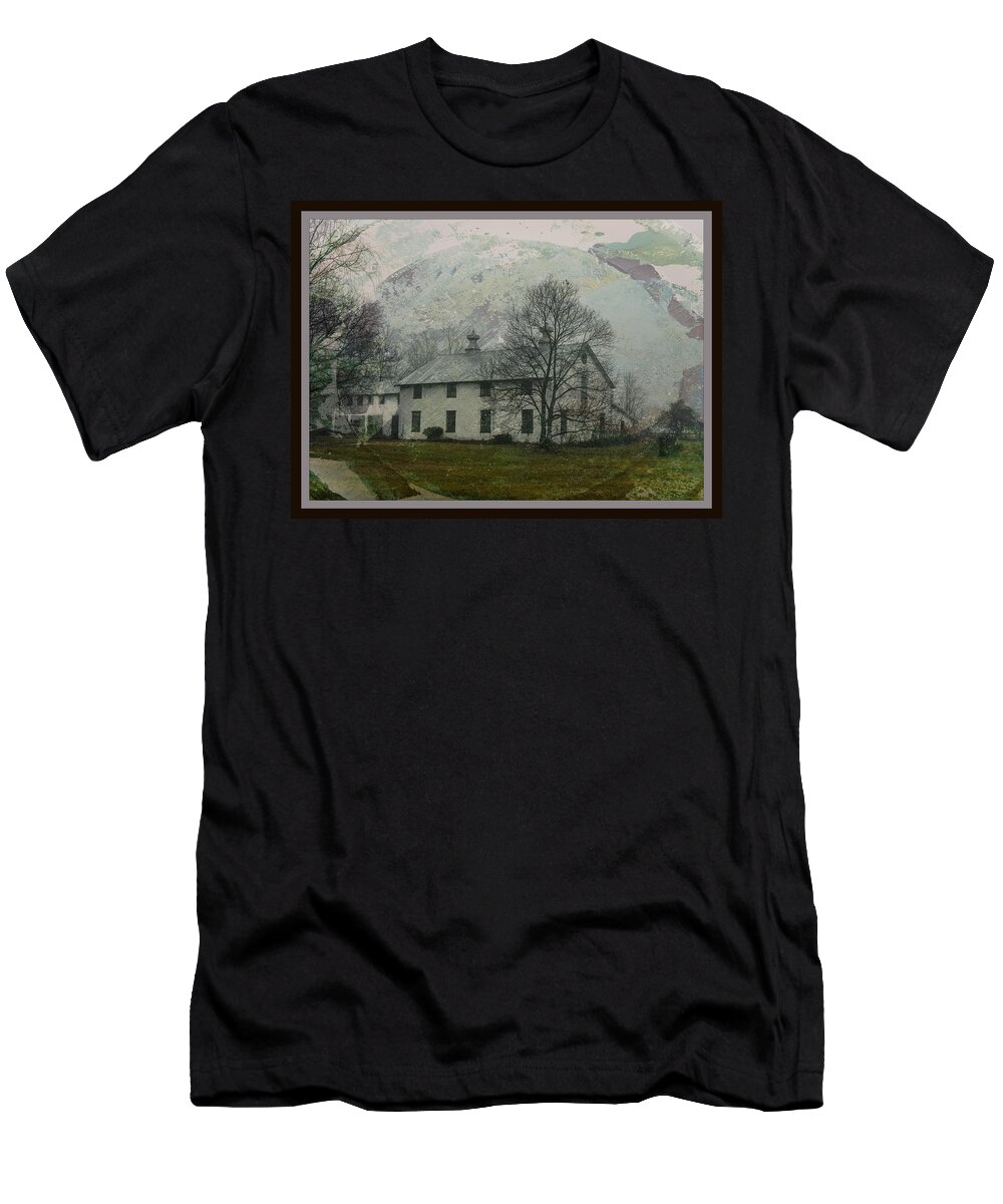 House T-Shirt featuring the mixed media Morning Drive by Trish Tritz