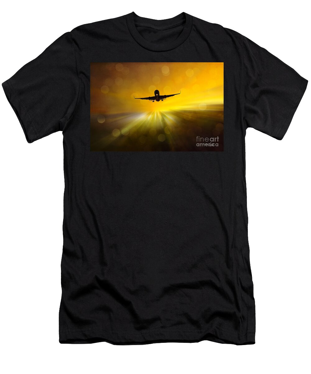 Photographic Art T-Shirt featuring the photograph Morning Flight by Chris Armytage