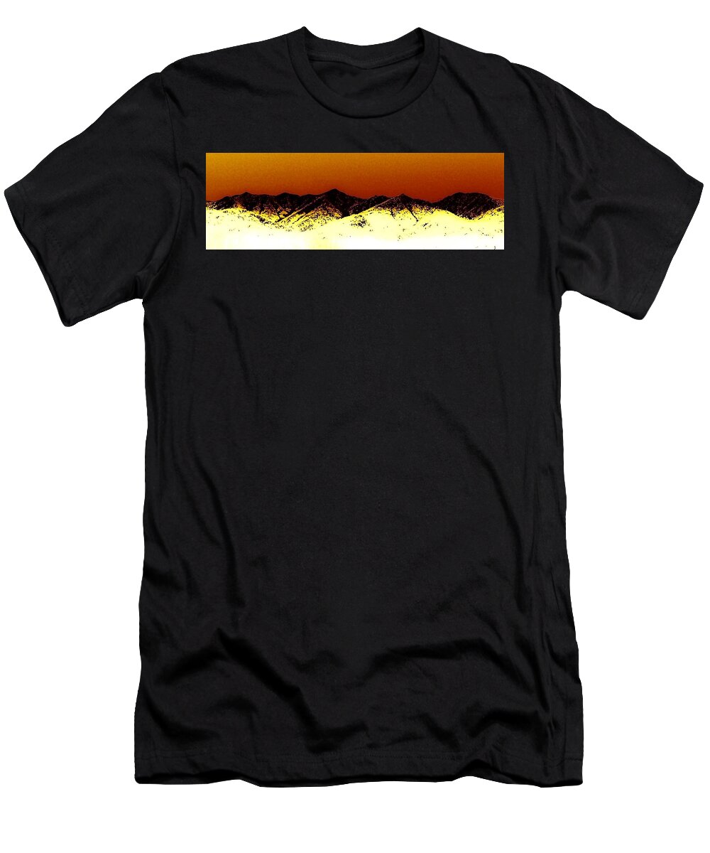 Mountains T-Shirt featuring the mixed media Mountain Fall by Jennifer Lake