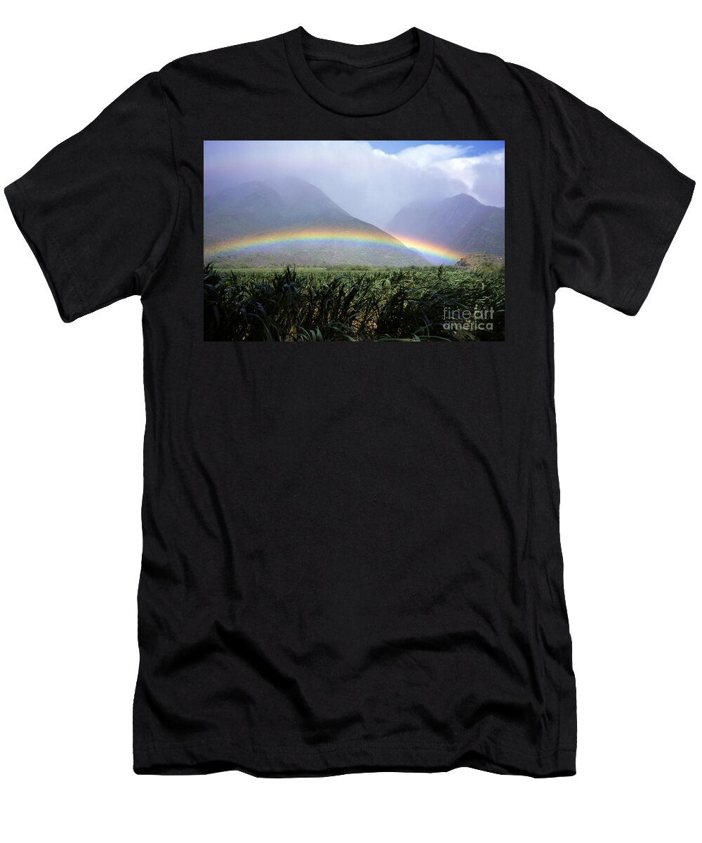 Across T-Shirt featuring the photograph Mountain Rainbow by Bill Schildge - Printscapes