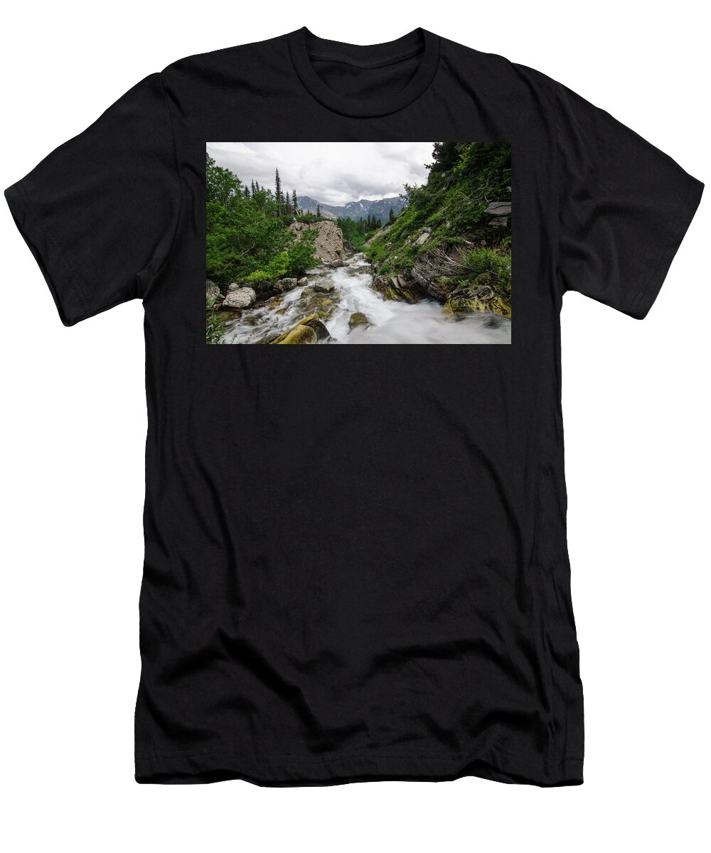 Glacier T-Shirt featuring the photograph Mountain Vista by Margaret Pitcher