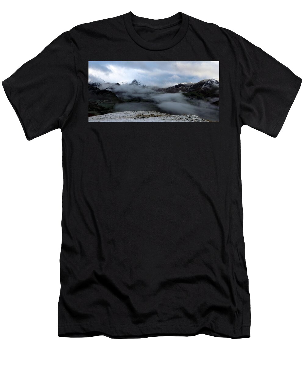 Nature T-Shirt featuring the photograph Mountains view by Lukasz Ryszka
